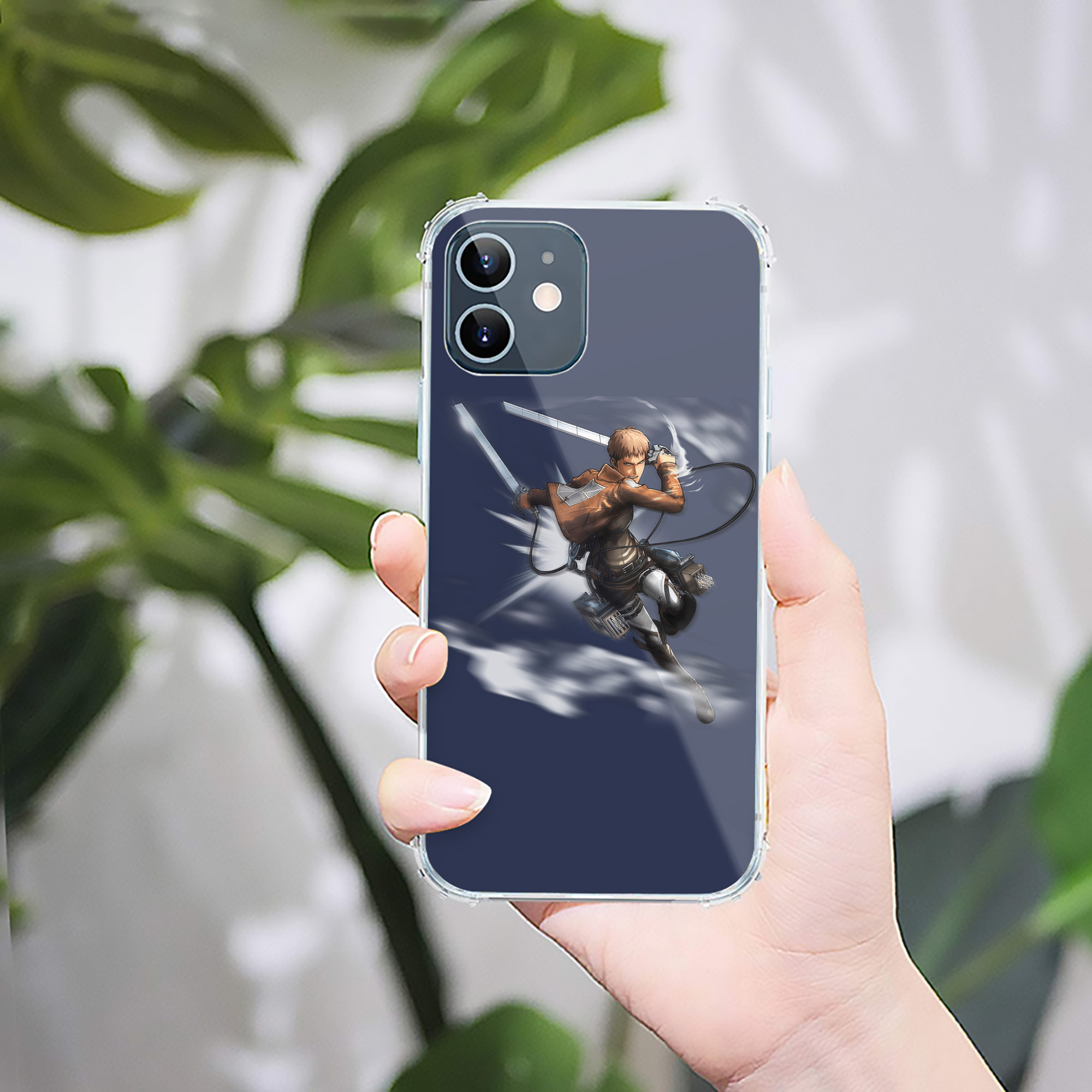 （画像用） 進撃の巨人 ジャン・キルシュタイン Attack on Titan Jean Kirstein 【iPhone 12シリーズ対応】透明スマホケース（クリアソフトケース）
